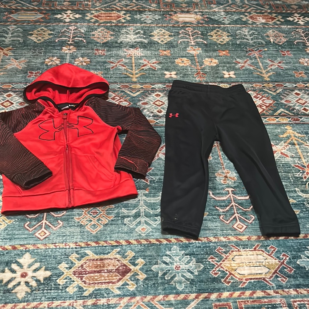 Kids Size 2T Under Armor Tracksuit.